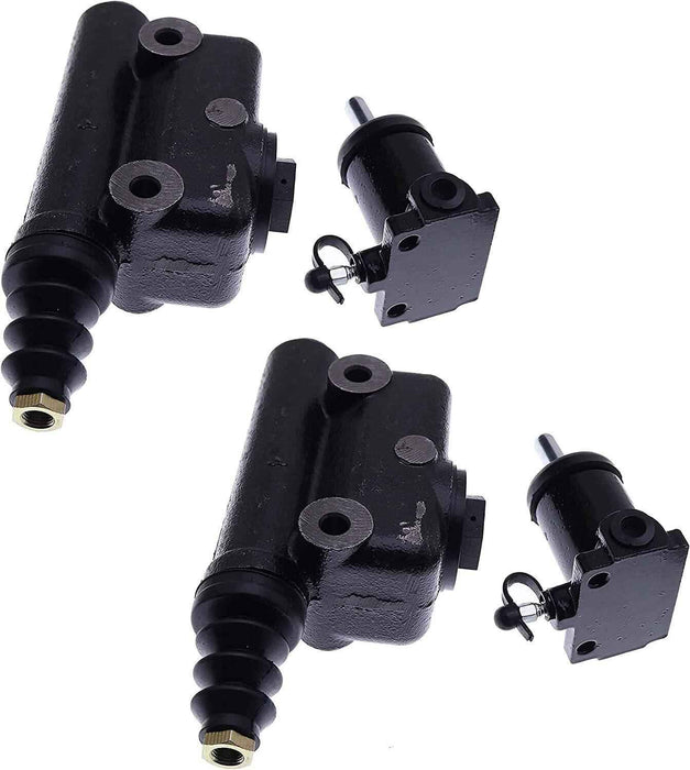DURAFORCE 2 Set Brake Master Slave Cylinder Kit A51976 L25419 For Case Backhoe 480C 580C