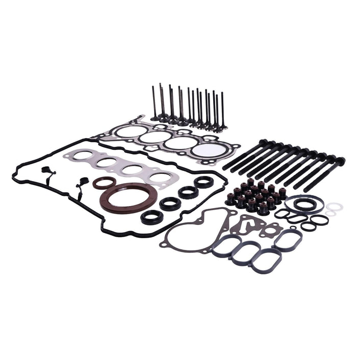 DURAFORCE Head Gasket Set w/Bolts, Intake Exhaust Valves For 11-2016 Elantra Soul 1.8 2.0L