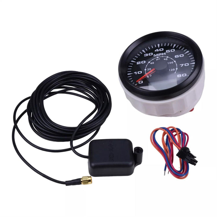 DURAFORCE 12V/24V 85mm GPS Speedometer Odometer for ATV UTV Car Boat 0-80MPH 0-120km/h