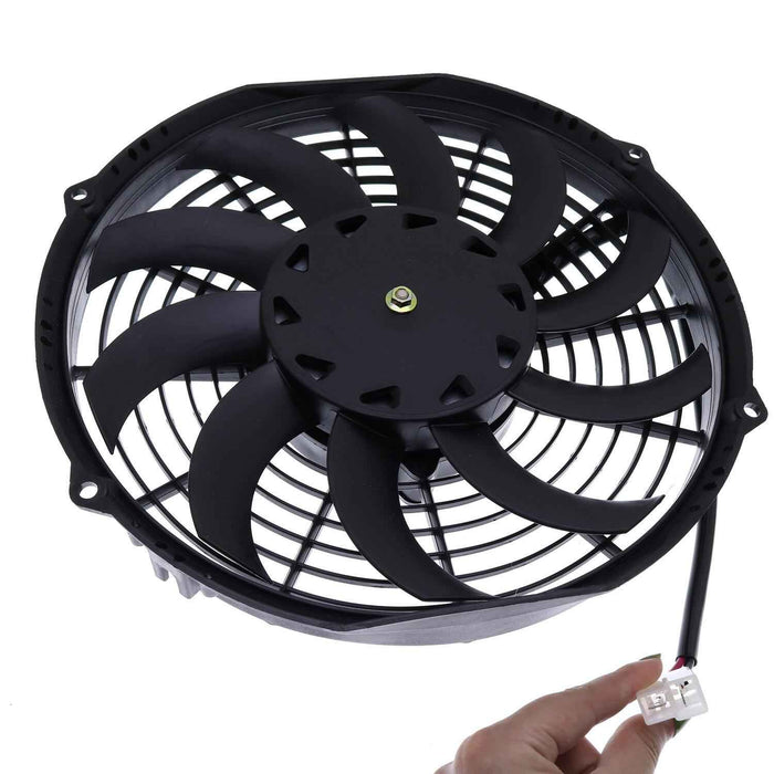 DURAFORCE 12V 10 Blade Low Profile Puller Fan VA11-AP7/C-57A 30100435 For Spal 802CFM