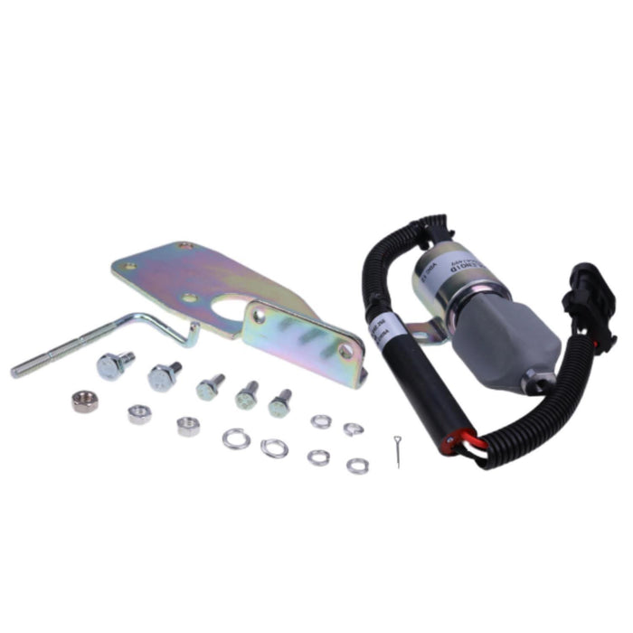 DURAFORCE Stop Solenoid 12V RM59184630 for Volvo Smooth Drum Roller DD14 DD15 DD16