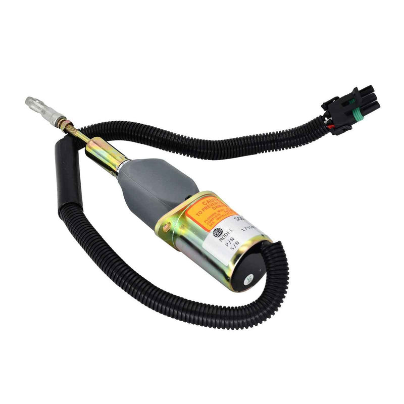 DURAFORCE Fuel Shutoff Solenoid RE504223 for John Deere 7.6L 6076 8.1L 6081 Engine 653E