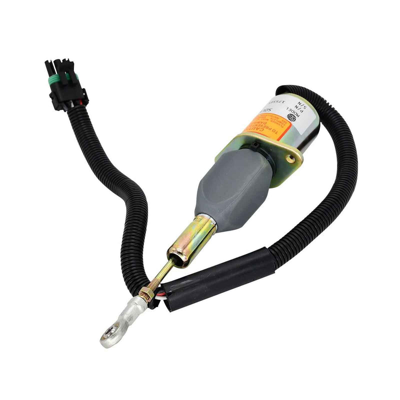 DURAFORCE Fuel Shutoff Solenoid RE504223 for John Deere 7.6L 6076 8.1L 6081 Engine 653E