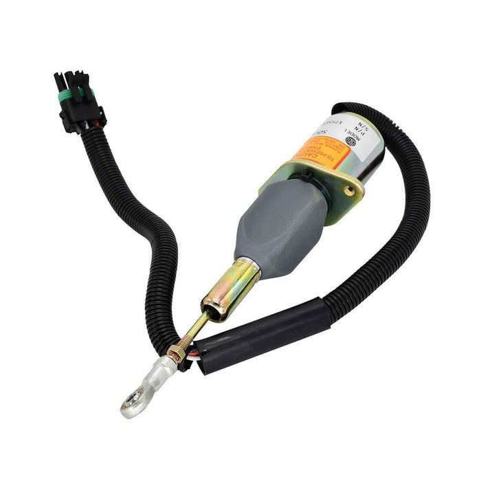 DURAFORCE Fuel Shutoff Solenoid RE504223 for John Deere 7.6L 6076 8.1L 6081 Engine 653E