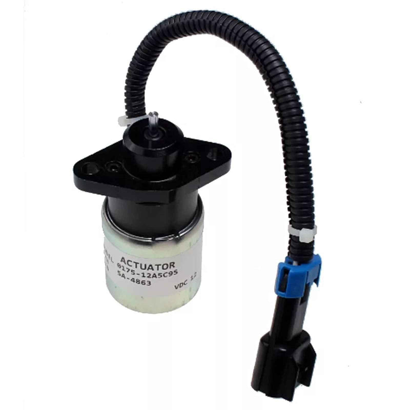 DURAFORCE 12V Stop Solenoid 0175-12A5C9S SA-4863-12 For Kubota Woodward JLG 7023177