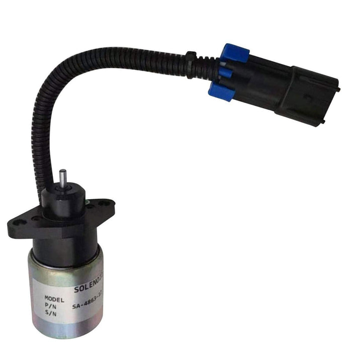 DURAFORCE 12V Stop Solenoid 0175-12A5C9S SA-4863-12 For Kubota Woodward JLG 7023177