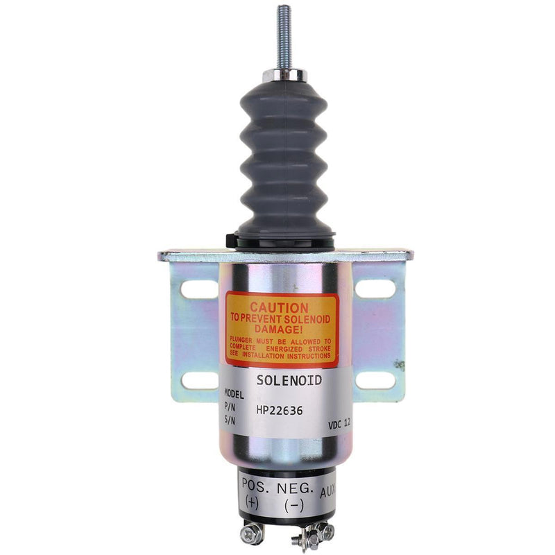 DURAFORCE 12V Shutoff Solenoid SA-2774-12 2001-12F2U1B2A Fit for Woodward Counterparts