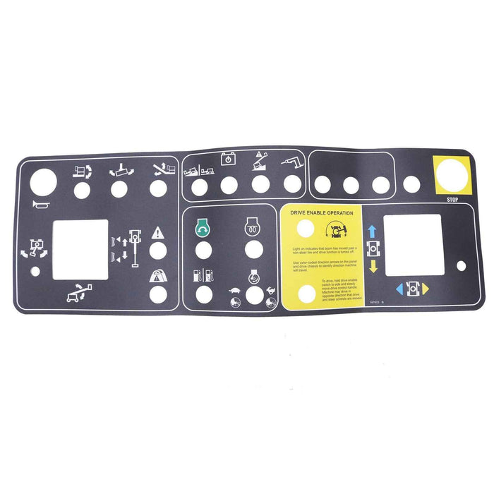 DURAFORCE Platform Control Panel Decal 147603GT for Genie Boom Lift S-60 S-65 S-80 S-85