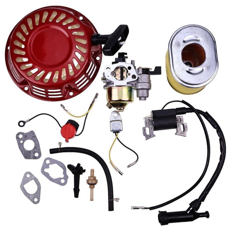 DURAFORCE Carburetor Ignition Coil Recoil Starter for Honda GX140 GX160 GX200 5.5HP 6.5HP