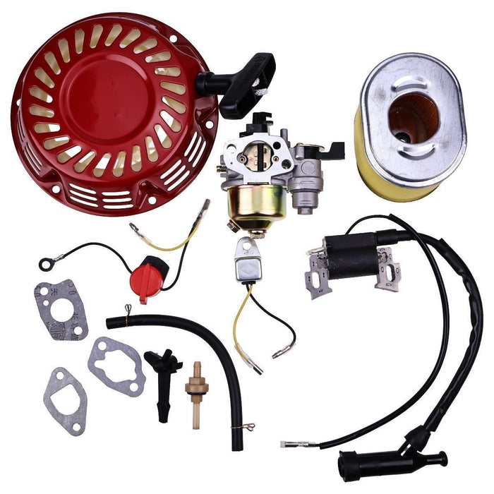 DURAFORCE Carburetor Ignition Coil Recoil Starter for Honda GX140 GX160 GX200 5.5HP 6.5HP