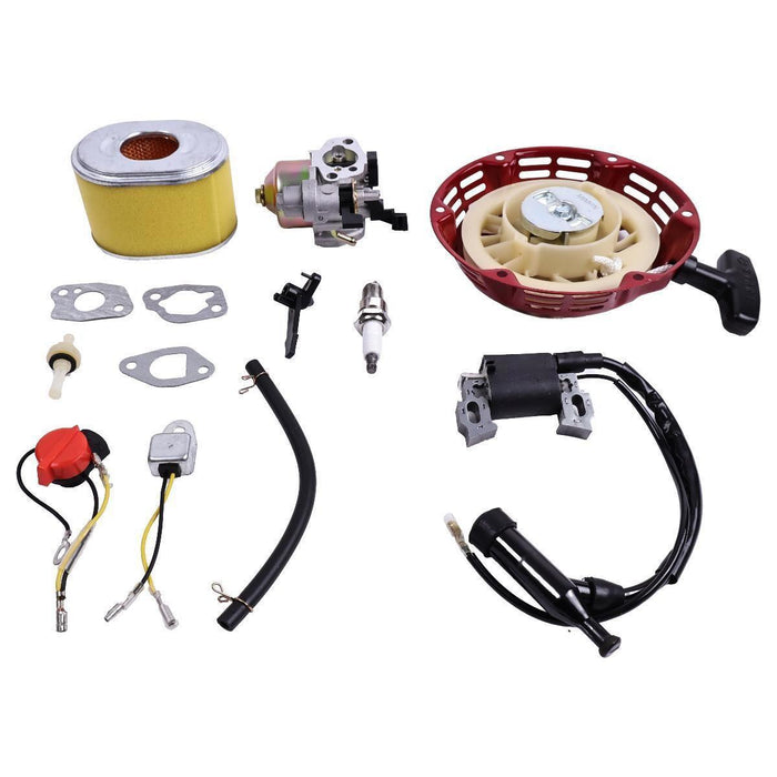DURAFORCE Carburetor Ignition Coil Recoil Starter for Honda GX140 GX160 GX200 5.5HP 6.5HP