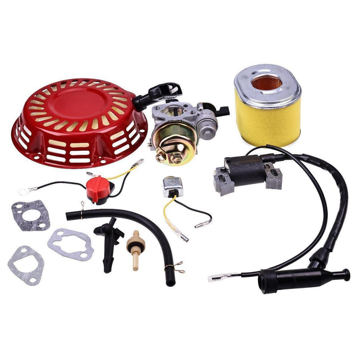DURAFORCE Carburetor Ignition Coil Recoil Starter for Honda GX140 GX160 GX200 5.5HP 6.5HP
