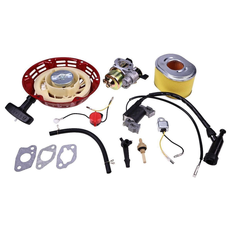 DURAFORCE Carburetor Ignition Coil Recoil Starter for Honda GX140 GX160 GX200 5.5HP 6.5HP