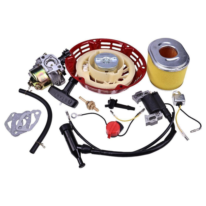 DURAFORCE Carburetor Ignition Coil Recoil Starter for Honda GX140 GX160 GX200 5.5HP 6.5HP