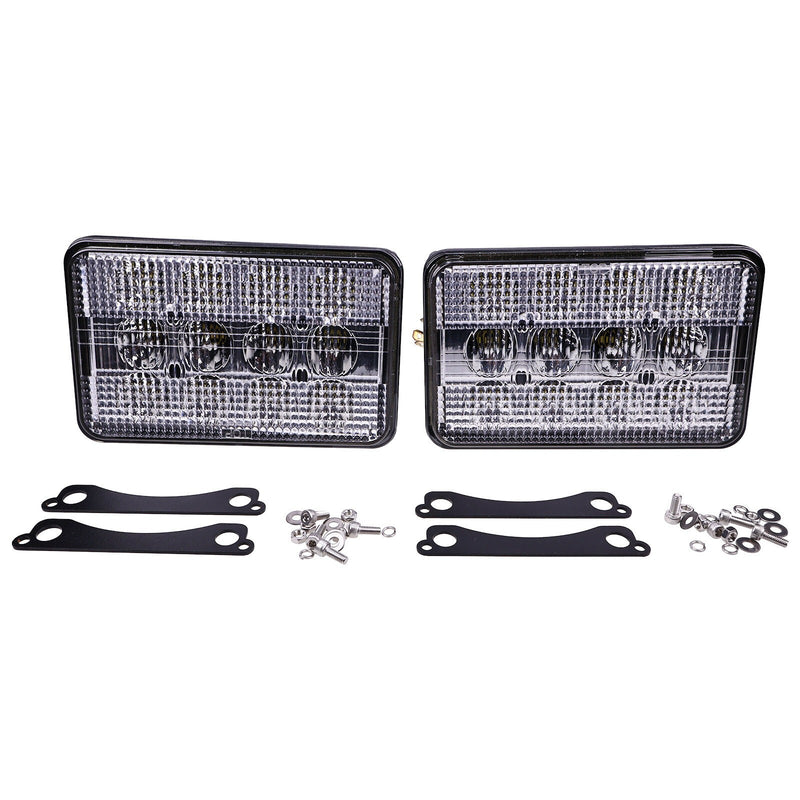 DURAFORCE 2X LED Headlight AL75338 For John Deere 5220 5510 6010 6110 6210 6300 7400 7610