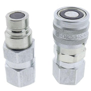 DURAFORCE Hydraulic Flat Face Coupler Kit KV14216 AT312470 For John Deere 250 315 326D 17D