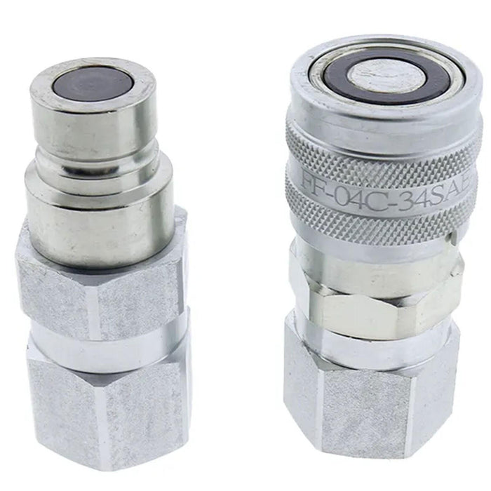 DURAFORCE Hydraulic Flat Face Coupler Kit KV14216 AT312470 For John Deere 250 315 326D 17D