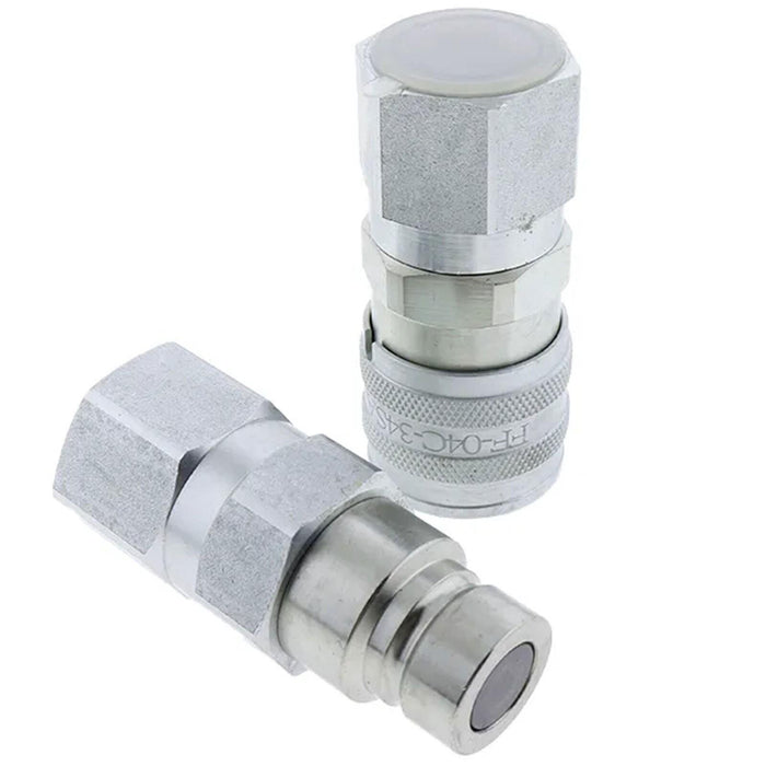 DURAFORCE Hydraulic Flat Face Coupler Kit KV14216 AT312470 For John Deere 250 315 326D 17D