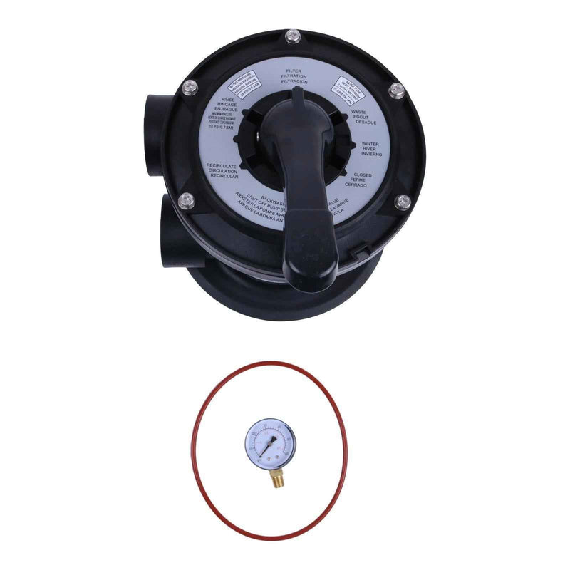 DURAFORCE Vari-Flo Control 1-1/2" FIP Top Mount Multiport Valve SP0714T for Hayward