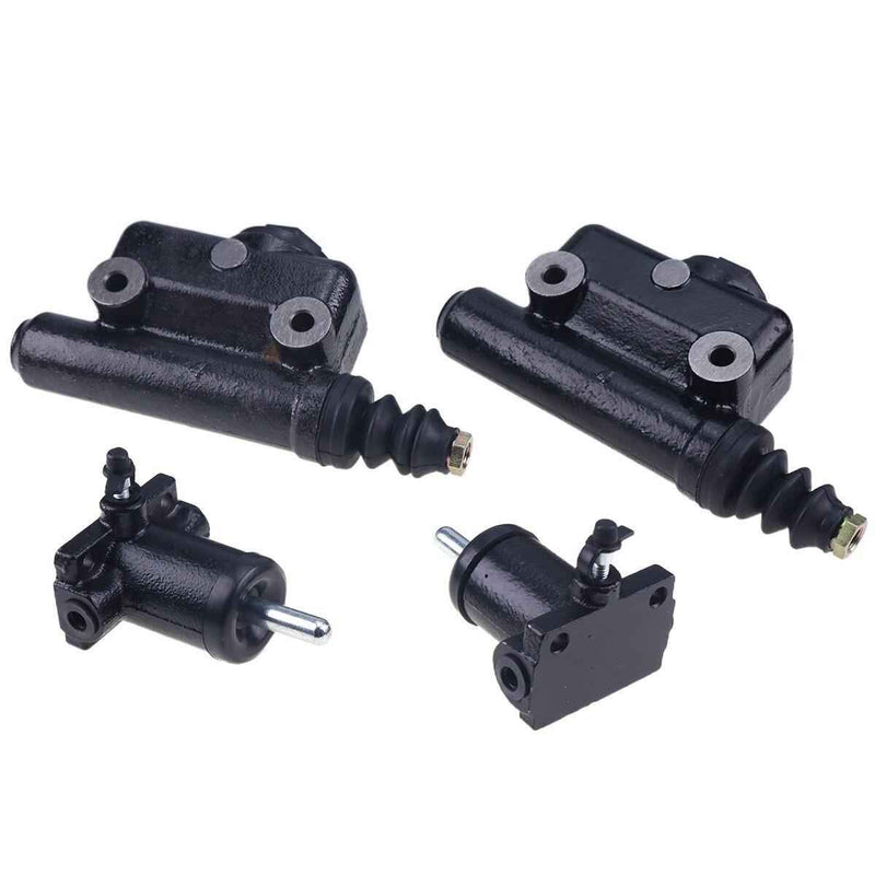 DURAFORCE 2 Sets Brake Master Slave Cylinder Kit A51976 L25419 For Case Backhoe 480C 580C