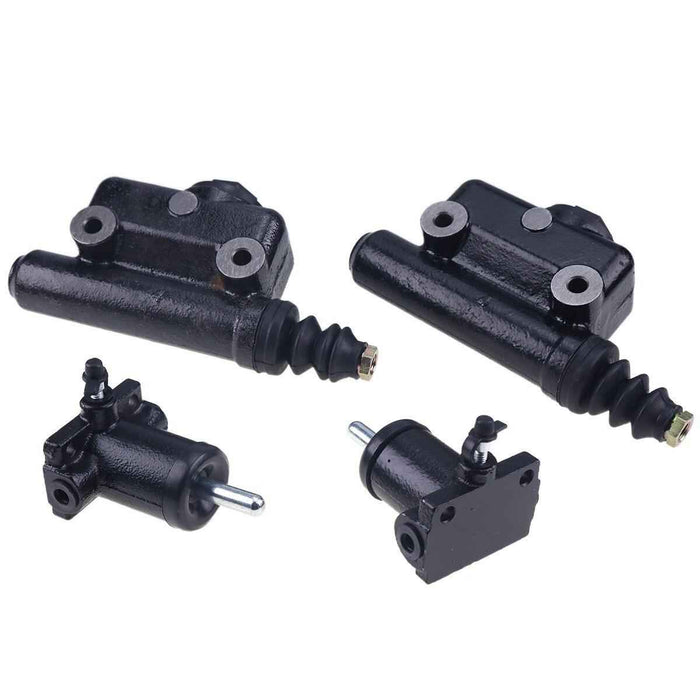 DURAFORCE 2 Sets Brake Master Slave Cylinder Kit A51976 L25419 For Case Backhoe 480C 580C