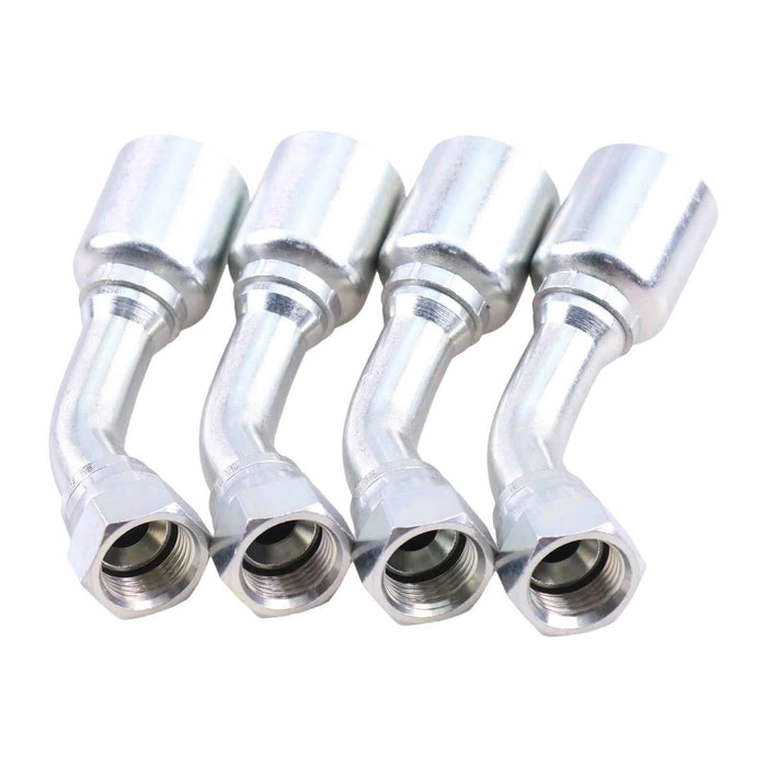 DURAFORCE 10Pcs Hydraulic Hose Fitting w/ 1/2" JIC Female for Parker 1/2" Hose 10643-8-8