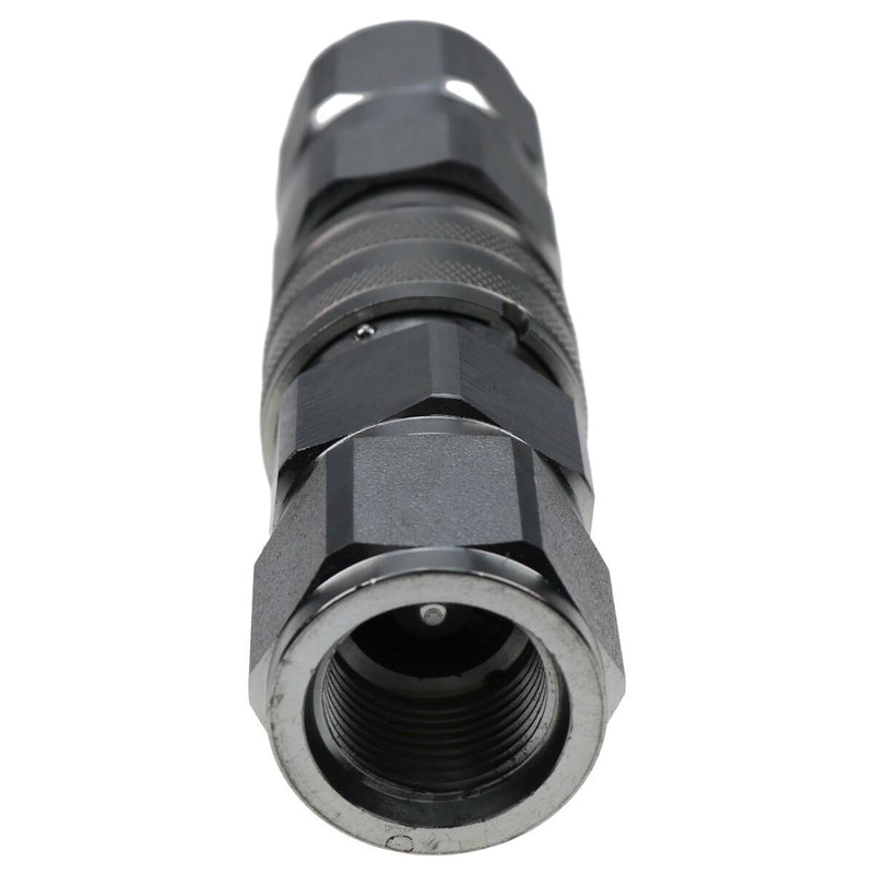 DURAFORCE 3/4" SAE 5/8" Body Flat Face High Flow Hydraulic Quick Coupler For Kubota Bobcat