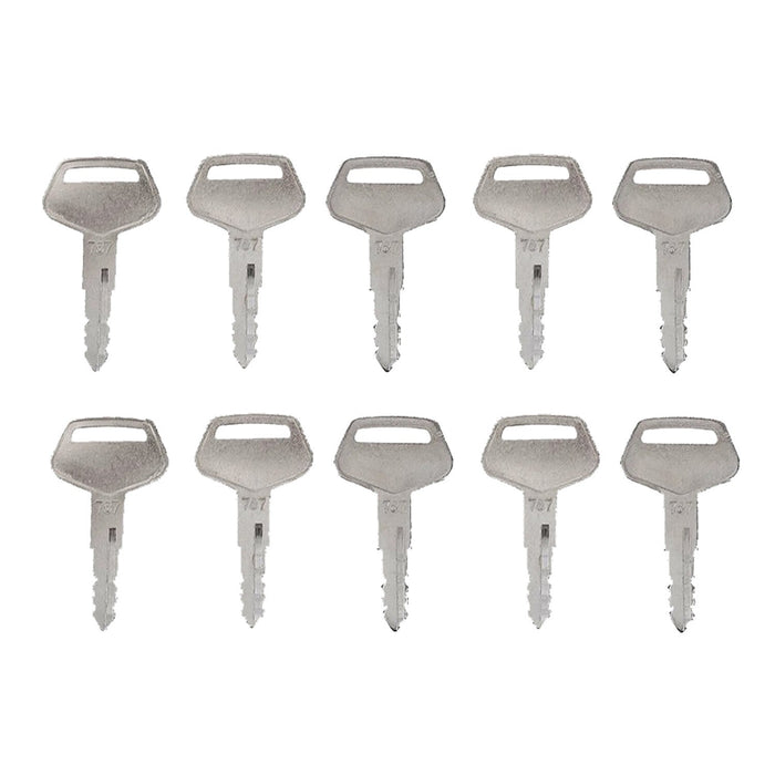 DURAFORCE 10Pcs Keys 787 For Komatsu Excavator Grader Dozer Loader & Heavy Equipme Kalmar