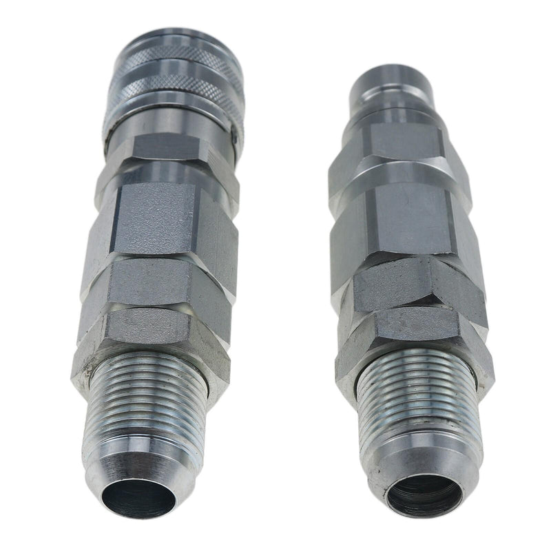 DURAFORCE #12JIC Flat Face Hydraulic Quick Connect Coupler for Bobcat 773 873 863 963 7753