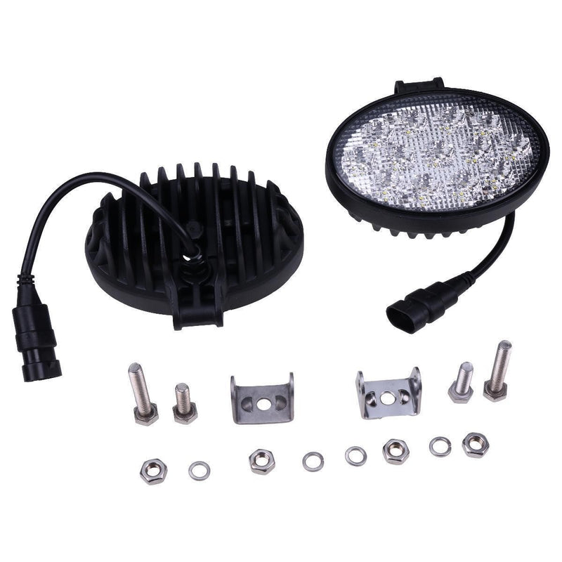 DURAFORCE 2X 12V-24V 5.5" Oval 39W Led Floodlamp Work Light for Bobcat Toolcat 5600 5610