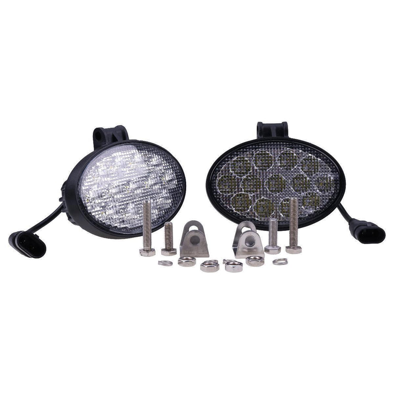 DURAFORCE 2X 12V-24V 5.5" Oval 39W Led Floodlamp Work Light for Bobcat Toolcat 5600 5610