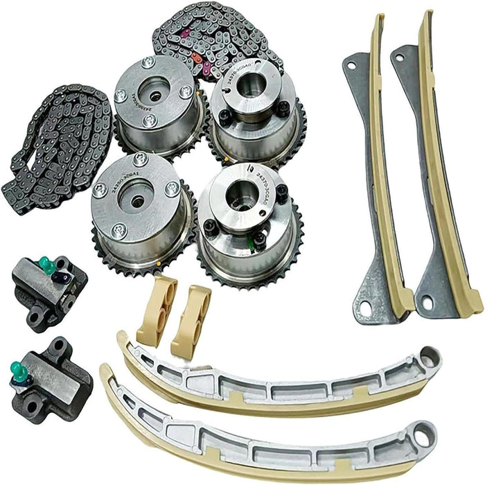 DURAFORCE Timing Chain Kit 24410-3CGA3 24350-3CGA1 for Kia Stinger Sedona 3.3L 15-2021