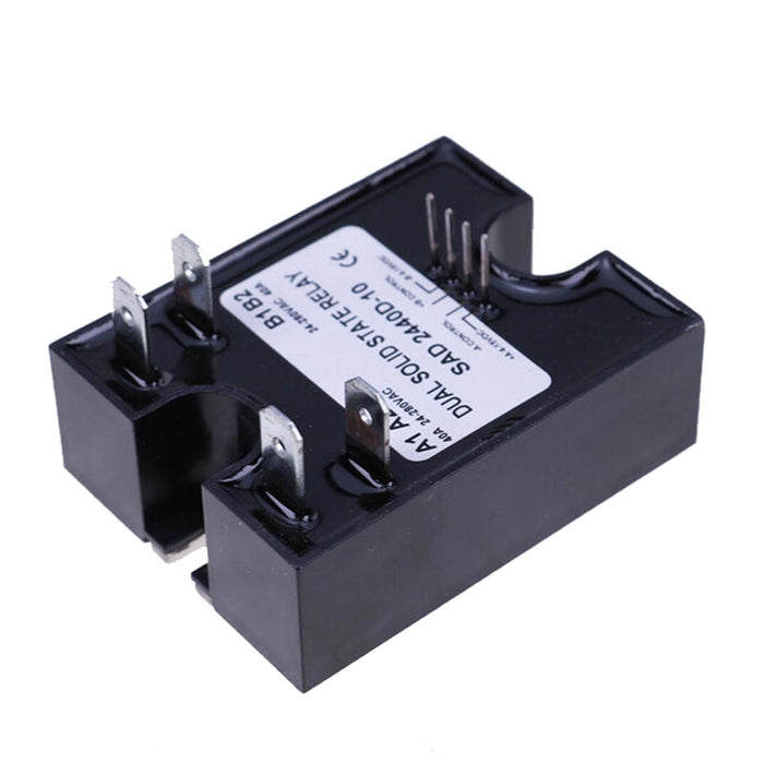 DURAFORCE Dual Solid State Relay SSR 4-15VDC Input 280VAC 40A Random Turn On D2440D-10