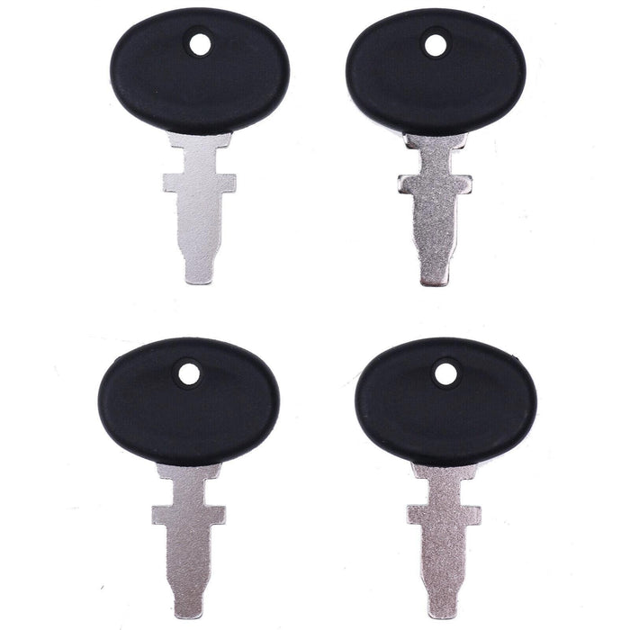 DURAFORCE 4Pcs Ignition Key TX10998 TX17477 for Long Tractor 310 320 445 560 610 2360 2510
