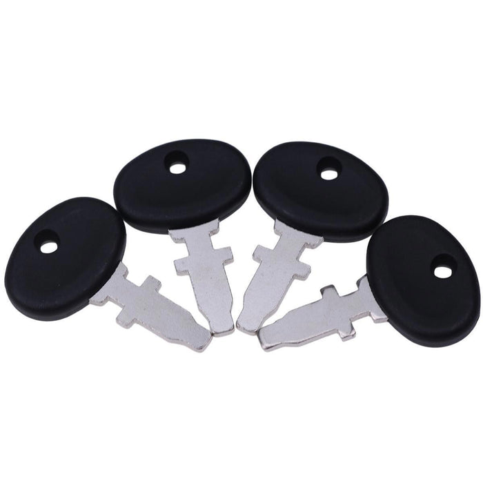 DURAFORCE 4Pcs Ignition Key TX10998 TX17477 for Long Tractor 310 320 445 560 610 2360 2510