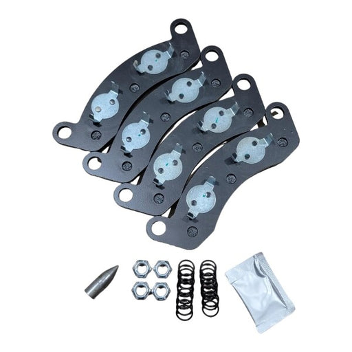 DURAFORCE 4Pcs 10k 12k Trailer Axle Disc Brake Pad Kit for Dexter K71-180-00 Pad Set