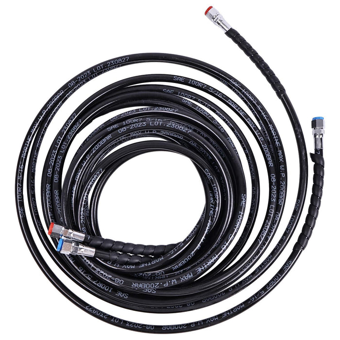 DURAFORCE Hydraulic Hose Kit HO5124 for SeaStar Outboard Steering Boat Teleflex Marine24ft