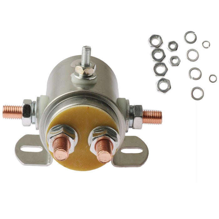 DURAFORCE 4Pcs Solenoid Relay Switch for Prestolite Ramsey Winch Golf Continuous Duty 12V