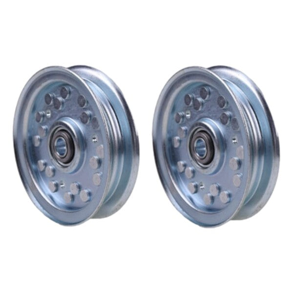 DURAFORCE 2PC Falt Idler Pulley 033600100 for Bad Boy Dixie Chopper 302244 3/4''
