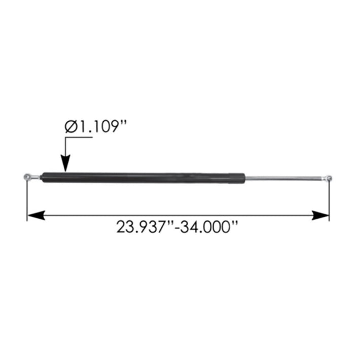 DURAFORCE Hood Shock A17-19230-000 A17-15585-000 for Freightliner Cascadia A17-21056-000