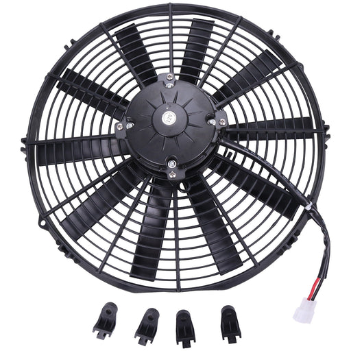 DURAFORCE 14" Puller Fan 12V 30102042 VA08-AP71/LL-53A Straight Blade 1864 cfm for SPAL