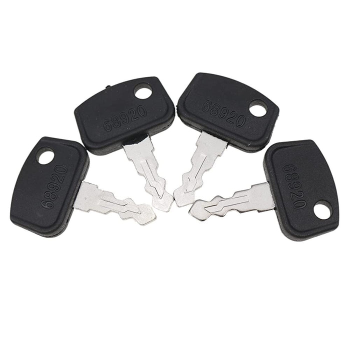 DURAFORCE 4PCS Ignition Key 68920 4267379M1 For Kubota RTV400 RTV500 RTV900 RTV1140
