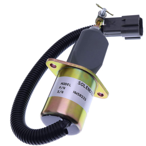 DURAFORCE Fuel Solenoid Stop SA-4673-S For Yanmar 4NTE94 Engine on Mini Excavator Tractor