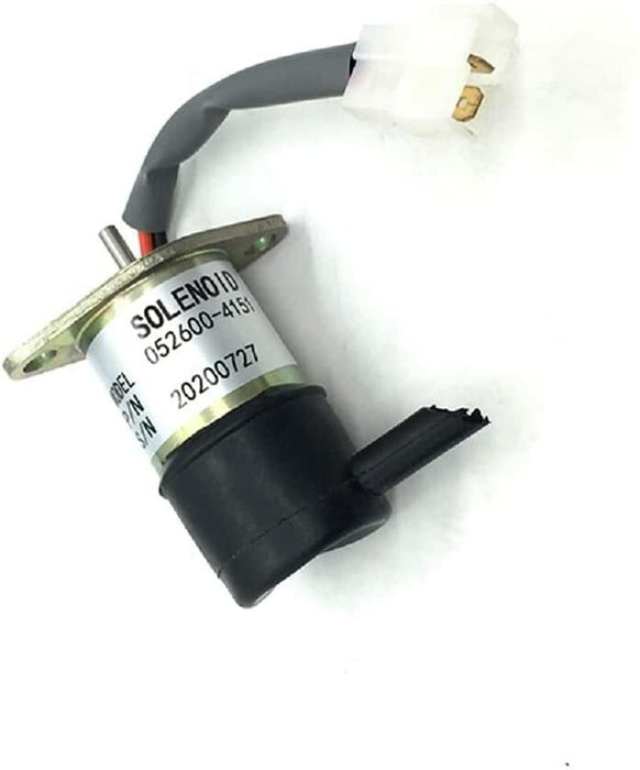 DURAFORCE Denso Stop Solenoid 052600-4151 for Kubota Excavator KX41H, KX61-2, KX61-2, KX71