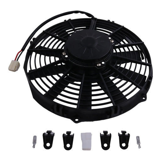 DURAFORCE 12V Electric Cooling Radiator Fan Blower 30100365 Fits SPAL VA09-AP8/C-27S