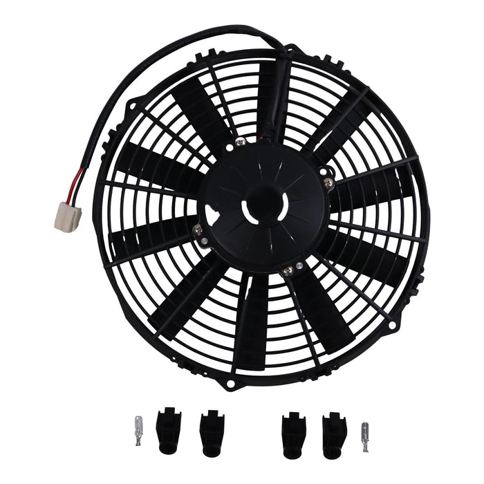 DURAFORCE 12V Electric Cooling Radiator Fan Blower 30100365 Fits SPAL VA09-AP8/C-27S