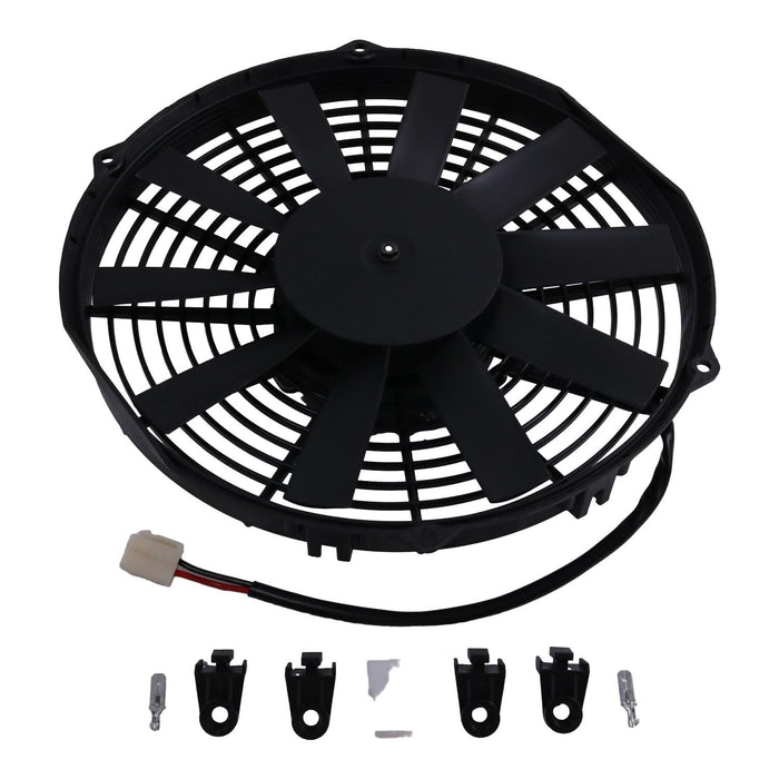 DURAFORCE 12V Electric Cooling Radiator Fan Blower 30100365 Fits SPAL VA09-AP8/C-27S
