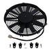DURAFORCE 12V Electric Cooling Radiator Fan Blower 30100365 Fits SPAL VA09-AP8/C-27S