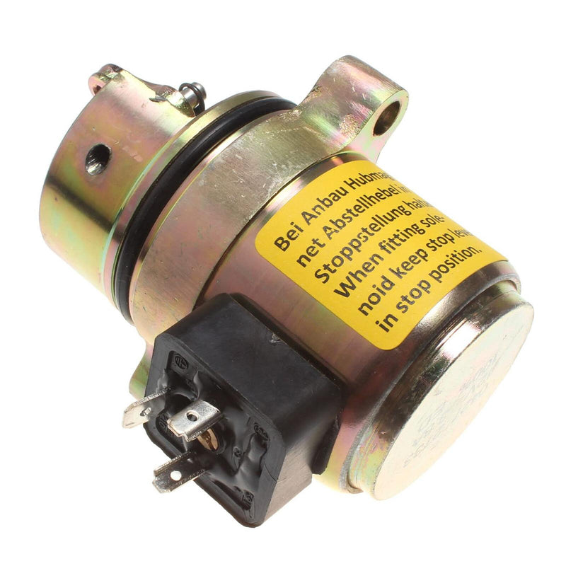 DURAFORCE 12V Fuel Shutoff Solenoid Fits Gehl Skid Steer Loader 5640/6640 DEUTZ BF4M1011F