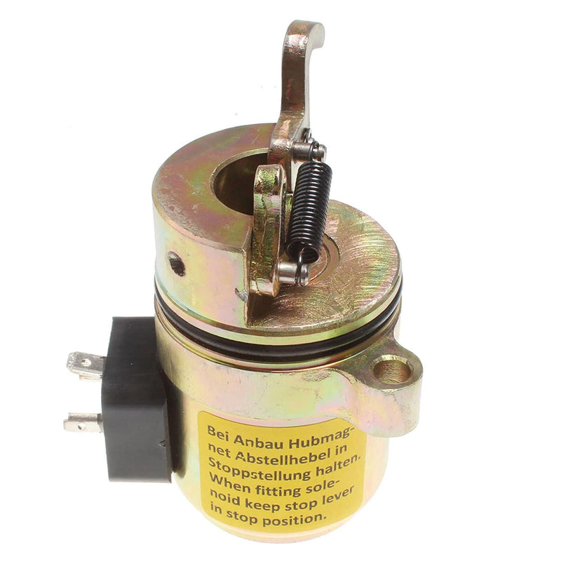 DURAFORCE 12V Fuel Shutoff Solenoid Fits Gehl Skid Steer Loader 5640/6640 DEUTZ BF4M1011F